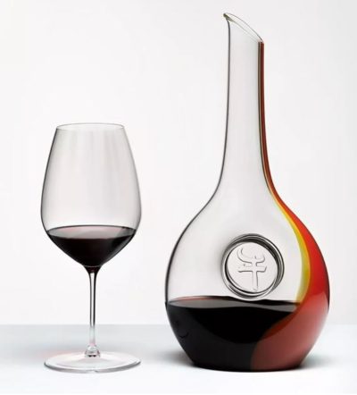 Decanter ad Ampolla per vino in cristallo di bohemia trasparente